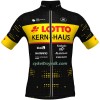 Cykeltrøje 2022 Lotto-Kern Haus Gul Sort